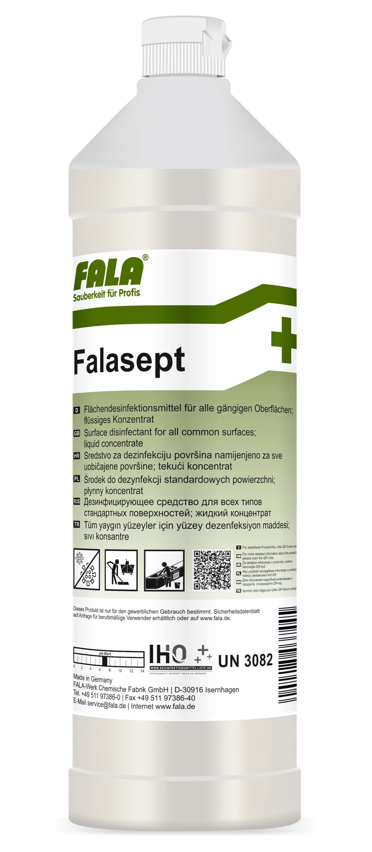 FALA Falasept Flächendesinfektionsmittel 1 Liter für die Desinfektion in Gastronomie und Backstube