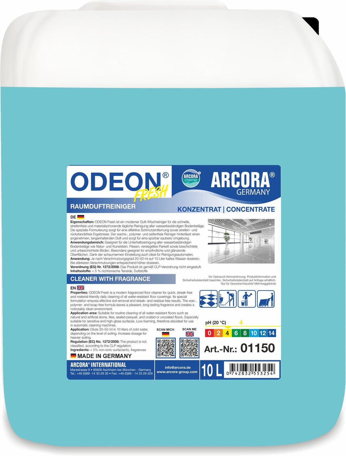 ARCORA Odeon Fresh Raumduftreiniger – 10 Liter Kanister