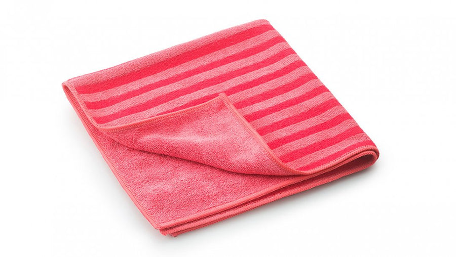 Mega Clean Mikrofaser Borstentuch rot, 40 x 40 cm – Profi Scheuertuch gegen Verkrustungen