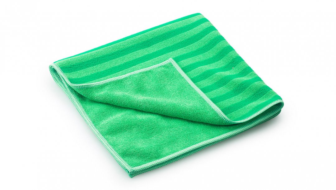 Mega Clean Mikrofaser Borstentuch grün, 40 x 40 cm – Profi Scheuertuch gegen Verkrustungen