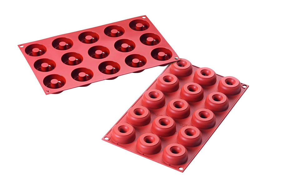 Schneider Silikon-Backform, Donuts Mini, Ø 45 mm, Höhe: 18 mm