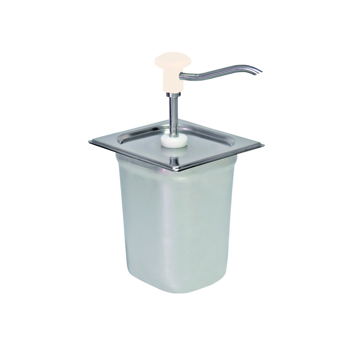 Schneider Basmalı Düğmeli Dozaj Dispenseri, Paslanmaz Çelik, 165 x 180 x 320 mm - 3,0 L