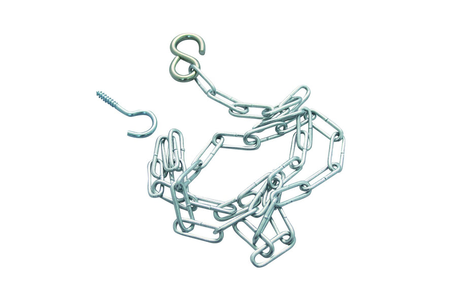 Schneider hanging chain with hook, stainless steel, 900 x 10 x 10 mm