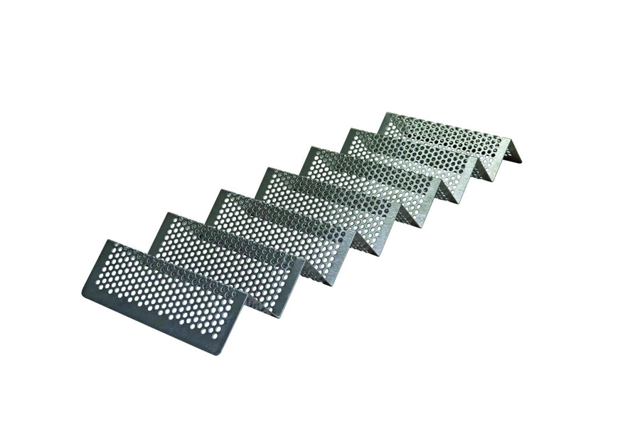Schneider snack display stand, stainless steel, 590 x 190 mm, 6 tiers