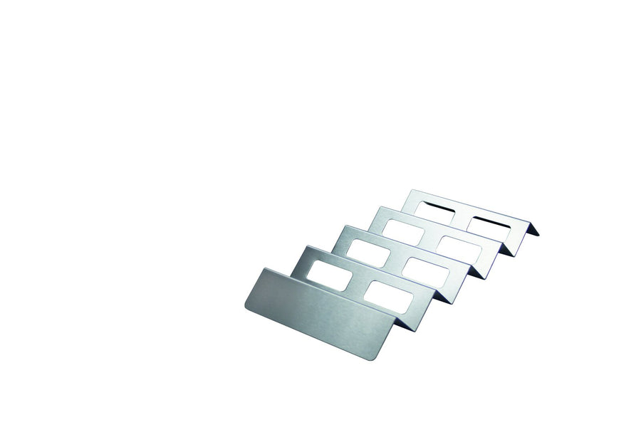 Schneider snack display stand, stainless steel, 370 x 175 x 35 mm, 4 waves