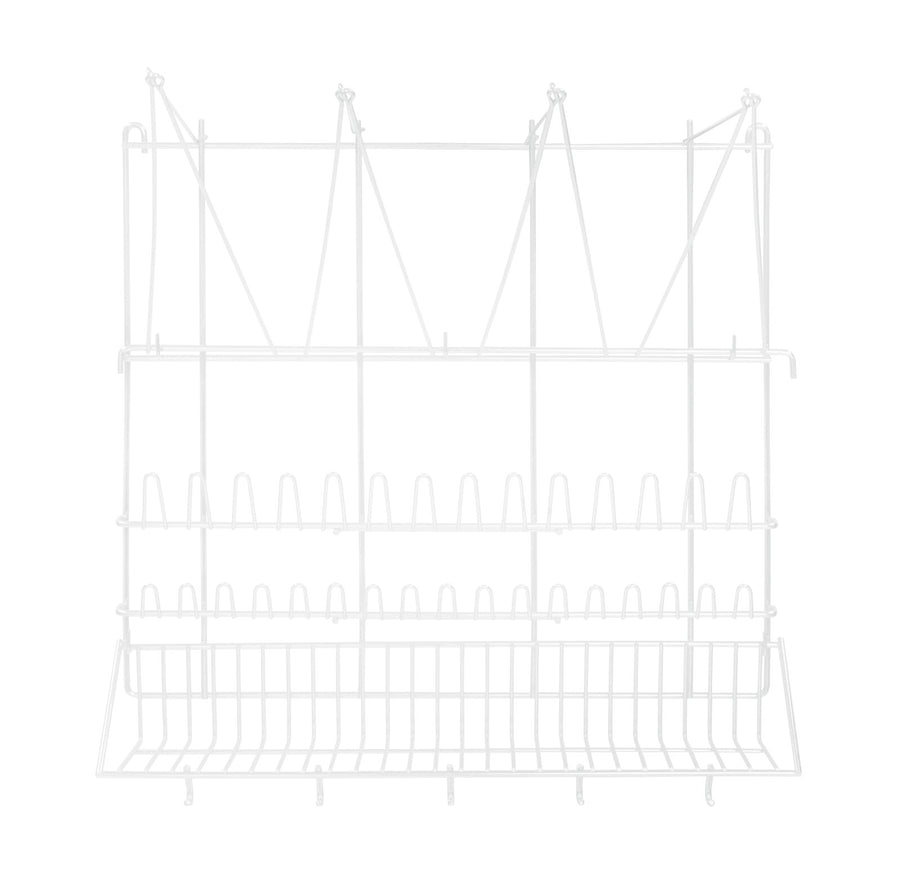 Schneider krema torbası askısı, beyaz kaplamalı, 500 mm x 500 mm