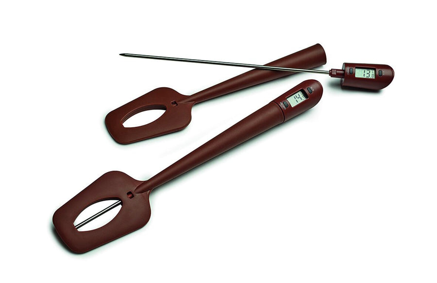 Schneider Stielschaber mit Thermometer, -50 bis +300 °C, 320 x 65 mm