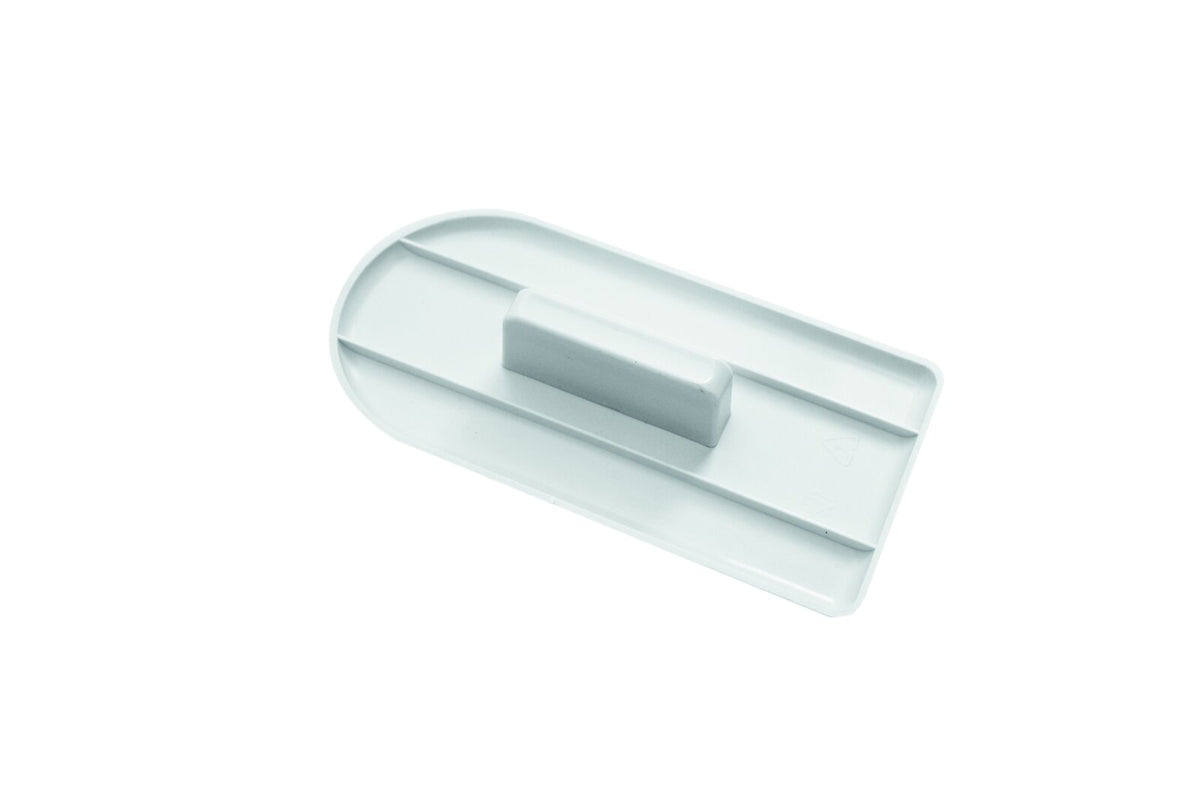 Fondant or marzipan smoother, plastic, white, 16 x 8 cm