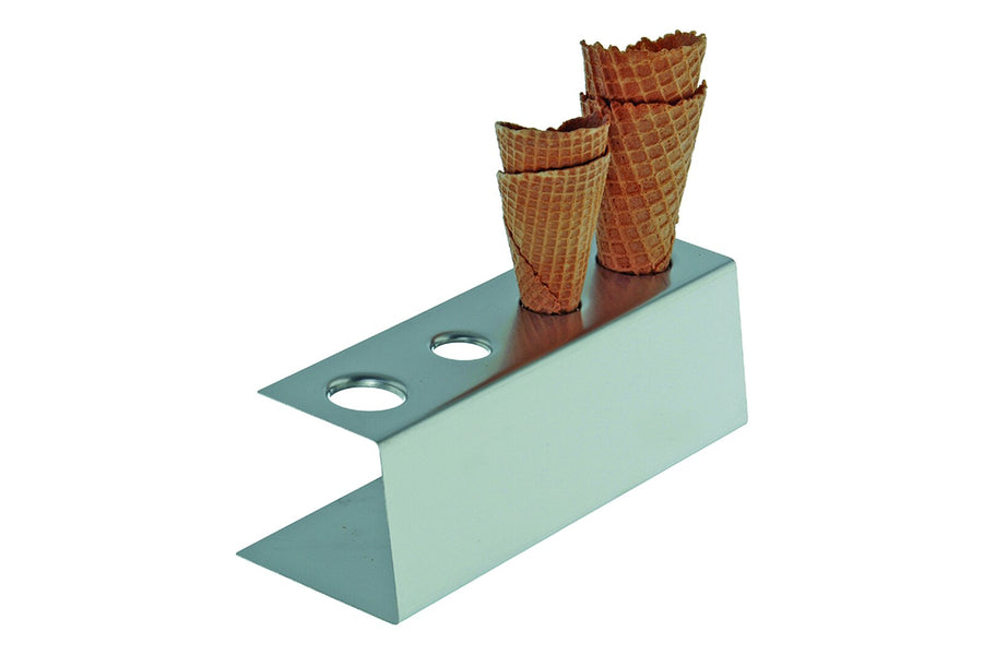 Schneider dondurma külahı standı, paslanmaz çelik, 270 x 95 x 85 mm