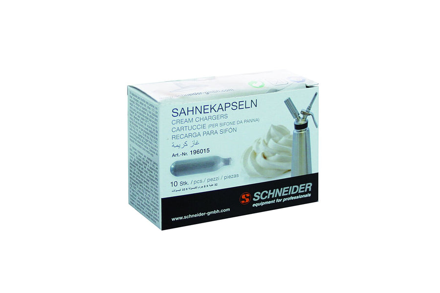 Schneider Sahnekapseln - für Sahnegerät, # 196050 und # 196060 - Inhalt: 10