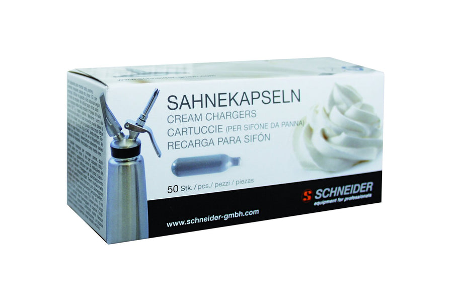 Schneider Sahnekapseln - für Sahnegerät, # 196050 und # 196060 - Inhalt: 50