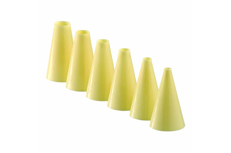 Schneider SB-Lochtüllenset, PP, 6-tlg., Elfenbein, Höhe: 6 cm