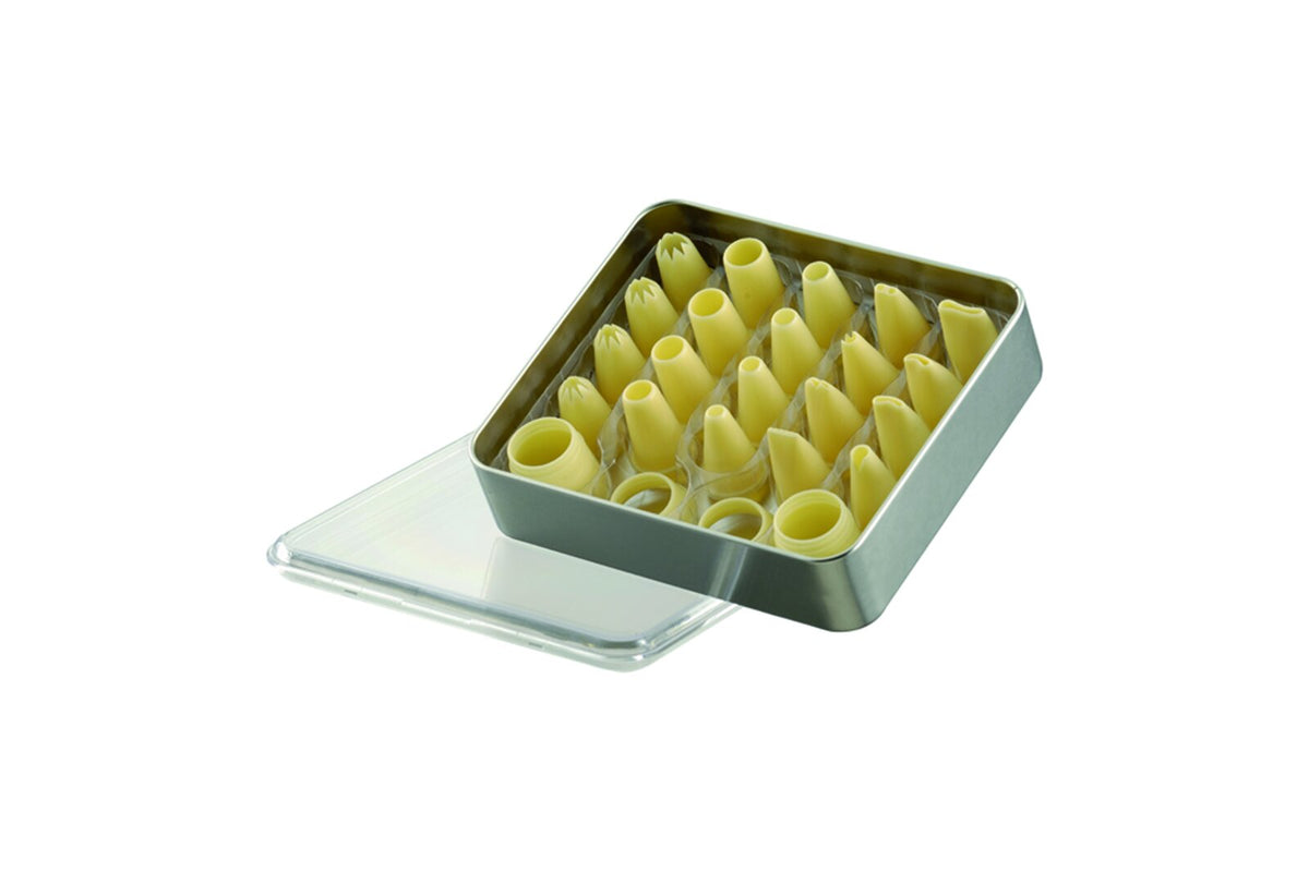 Schneider Tüllenkassette 22-tlg., 4 Stern-/8 Loch- u. 8 Garniertüllen