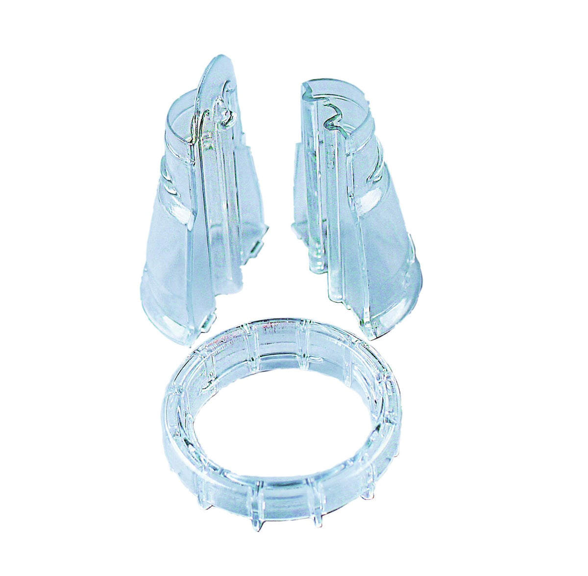 Schneider Adapter Doppelt für Tüllen, transparent, 3-tlg., PCTG