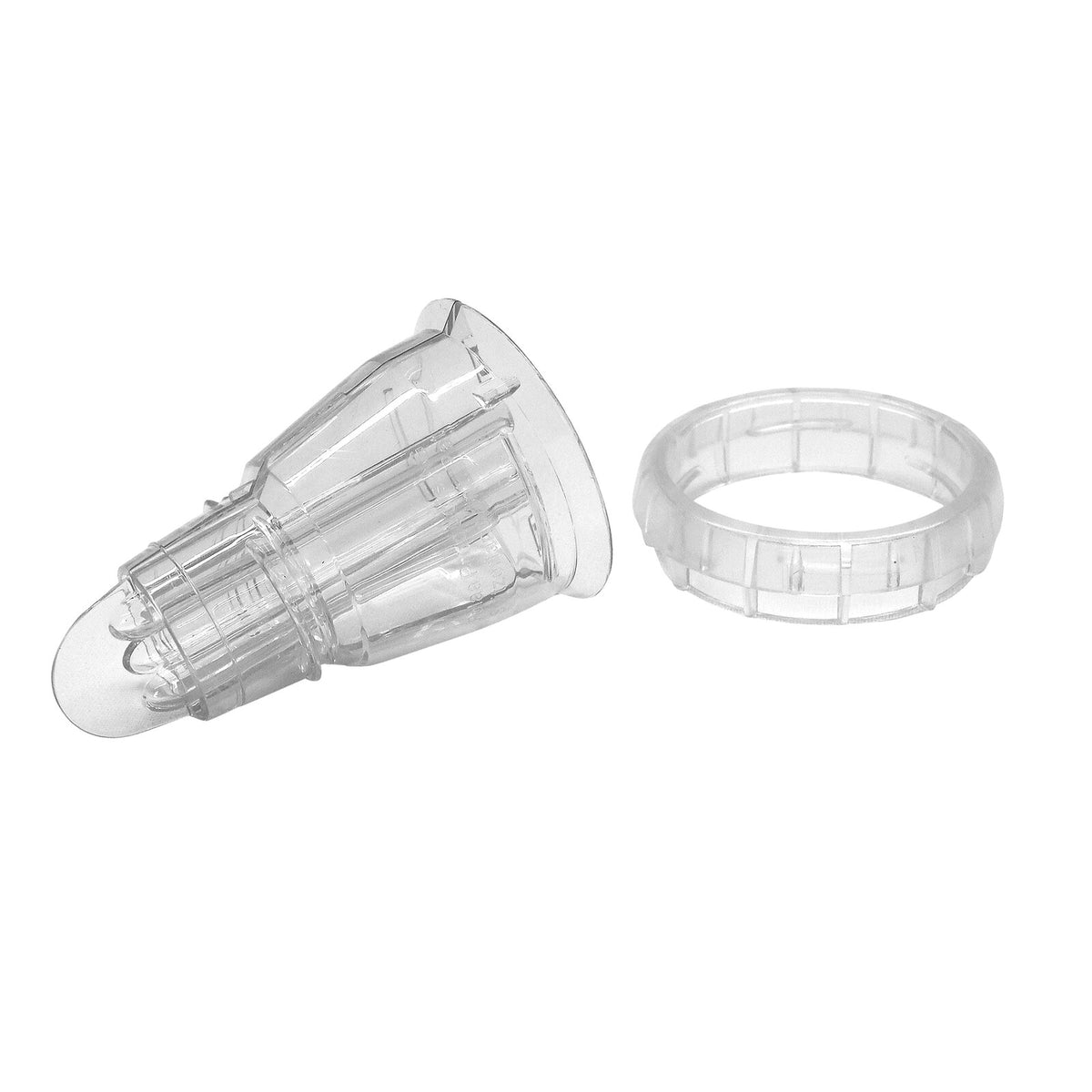 Schneider Adapter Doppelt für Tüllen, transparent, 3-tlg., PCTG