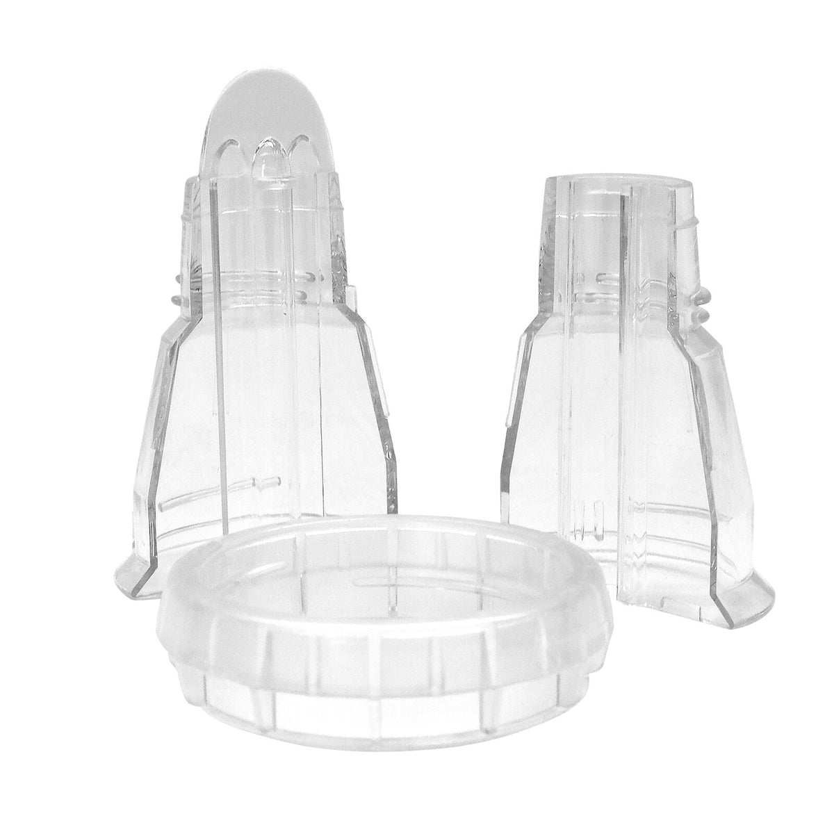 Schneider Adapter Doppelt für Tüllen, transparent, 3-tlg., PCTG