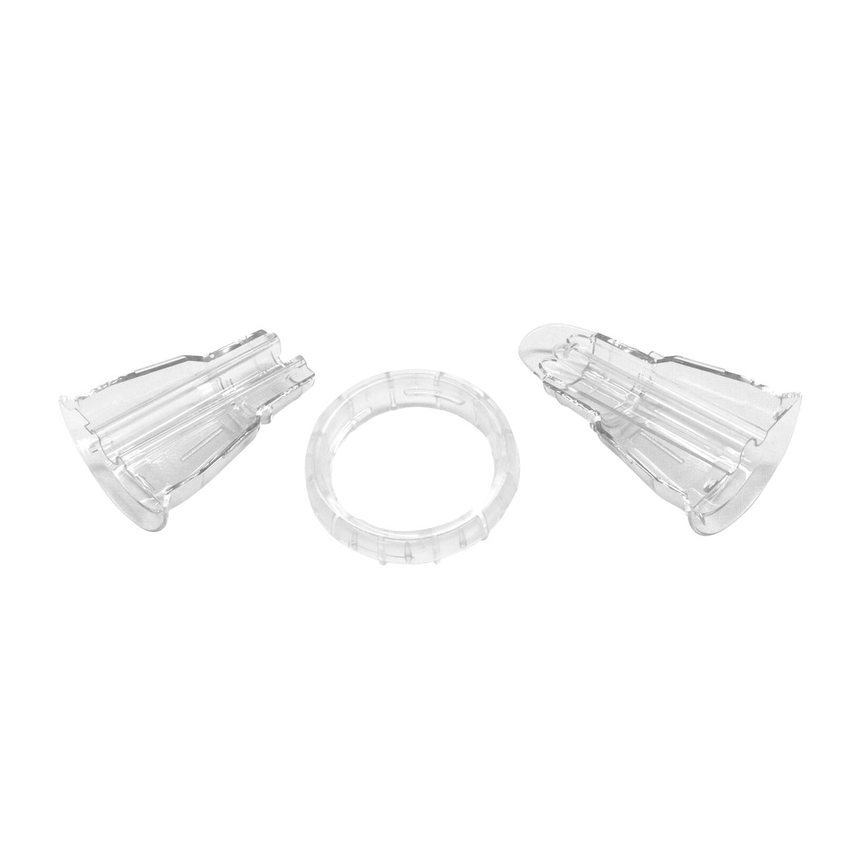 Schneider Adapter Doppelt für Tüllen, transparent, 3-tlg., PCTG