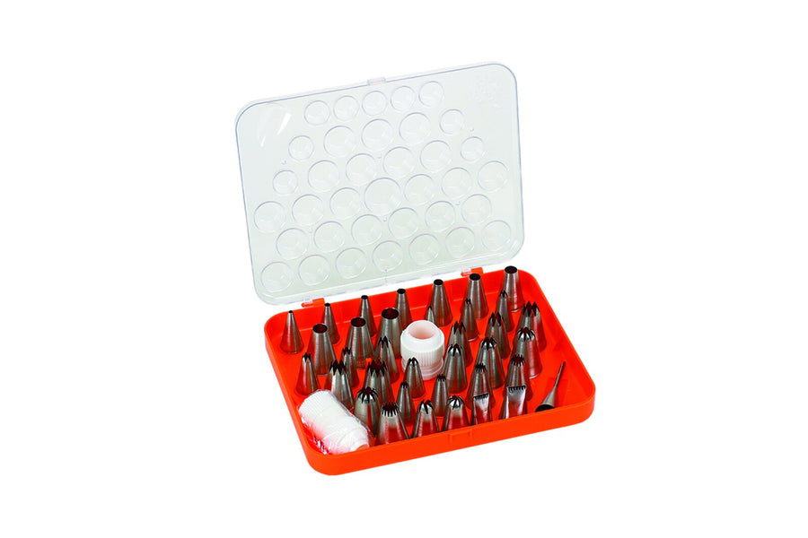 Schneider Spritztüllen-Set, 38 Teile, Edelstahl-Tüllen