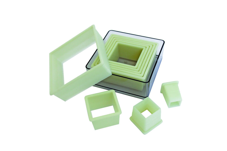 Schneider Ausstechersatz Quadrat, glatt, Material: Nylon, hitzebeständig bis