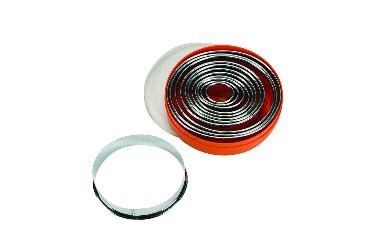 Schneider Ausstechersatz oval, glatt 12-tlg., Edelstahl, Materialstärke: 0,4