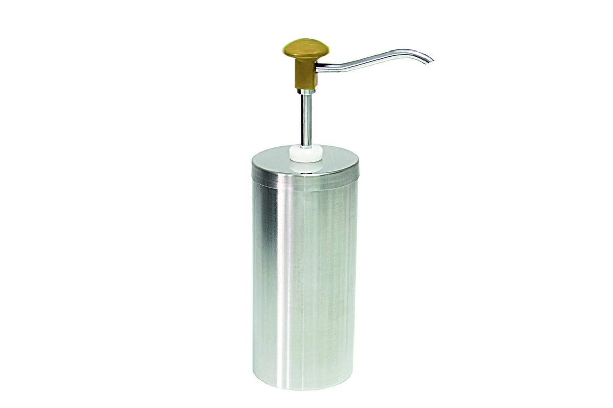Дозатор с бутон Schneider, неръждаема стомана, Ø 120 mm x 380 mm - 2,2 L