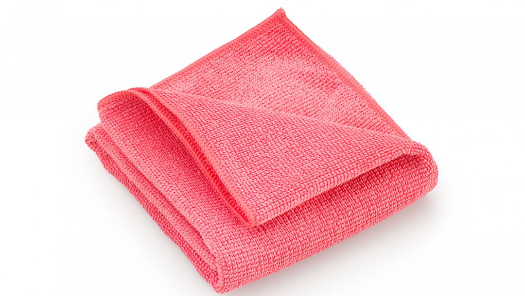Mega Clean Mikrofaser Hochleistungstuch Platin rot, 40 x 40 cm – Profi Putztuch Reinigungstuch langlebig