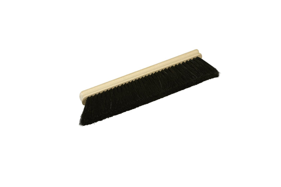 Schneider flour brush with wooden back, 300 mm, black horsehair bristles