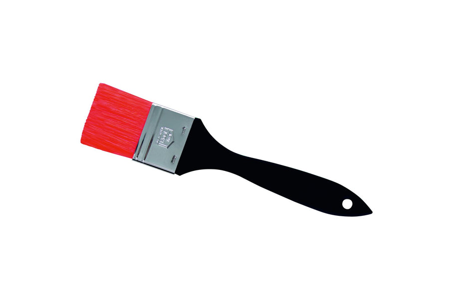 Schneider Bäckerpinsel mit rotem Nylonbesatz, 60 mm, schwarzer Kunststoffstiel