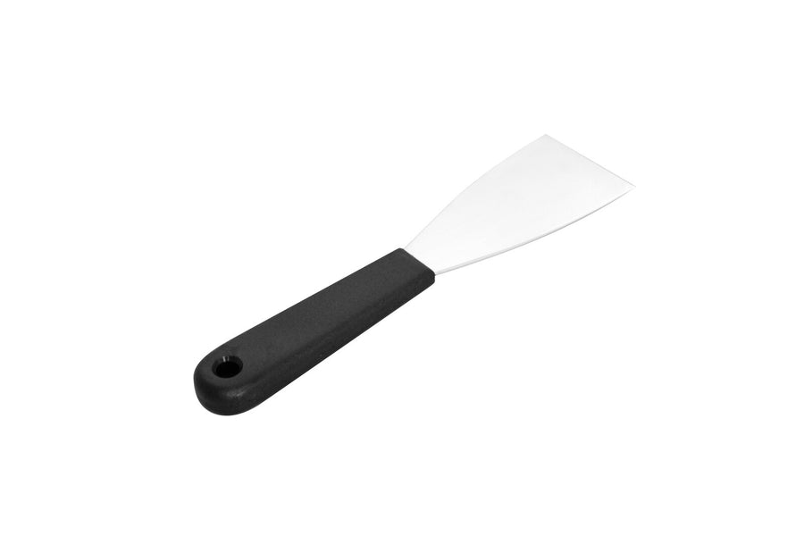 Filling knife, stainless steel, 60 mm, black plastic handle (PP)