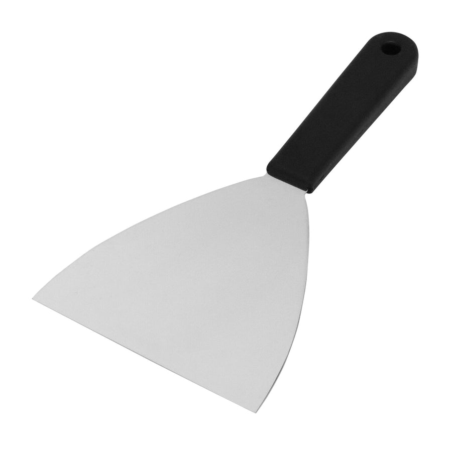 Schneider putty knife, stainless steel, 120 mm, black plastic handle (PP)
