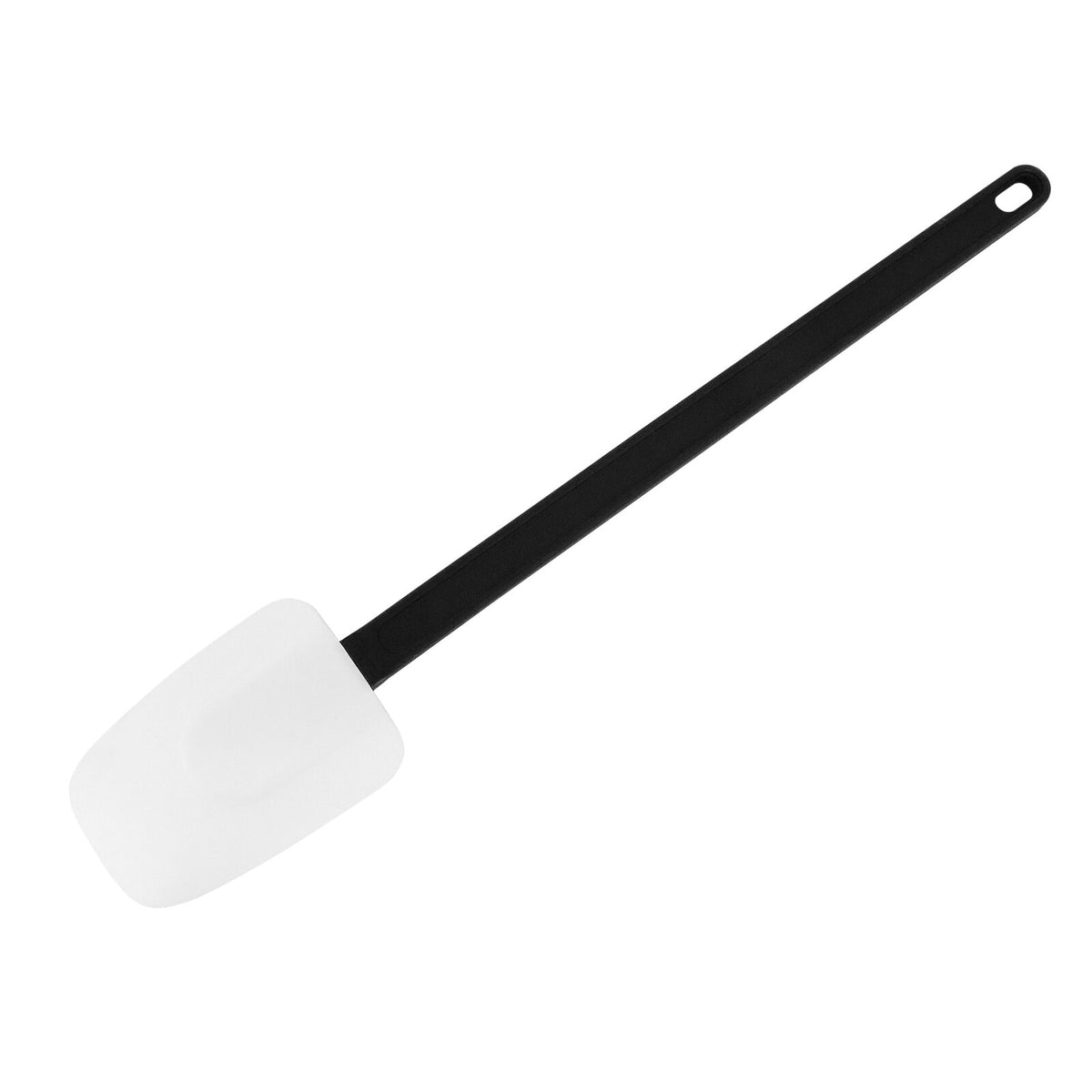 Schneider Stielschaber-Löffel weiss/schwarz, Länge: 450 mm, Schaber: 116 x 68 mm