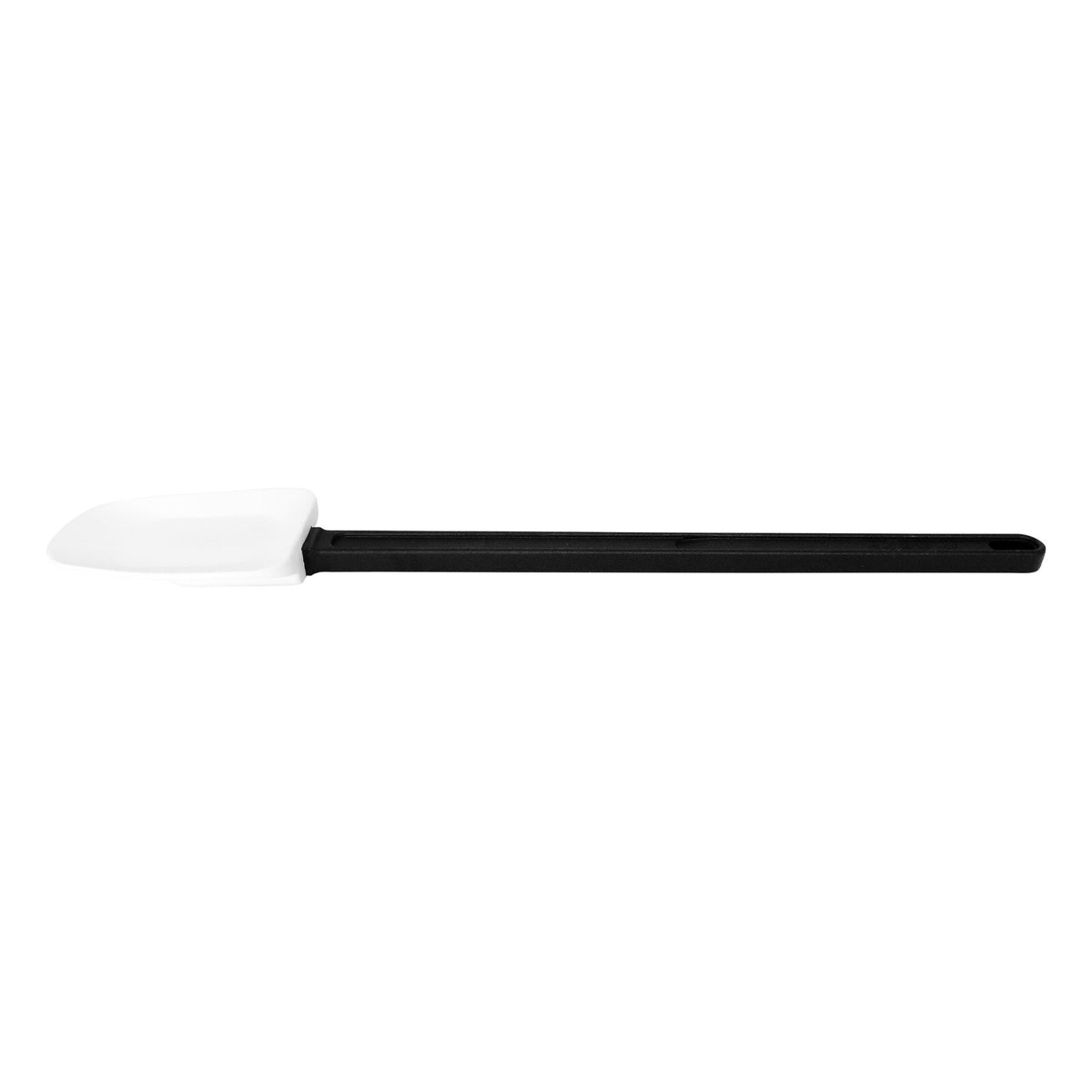 Schneider Stielschaber-Löffel weiss/schwarz, Länge: 450 mm, Schaber: 116 x 68 mm