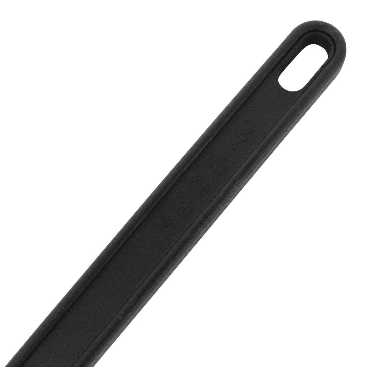 Schneider Stielschaber-Löffel weiss/schwarz, Länge: 450 mm, Schaber: 116 x 68 mm