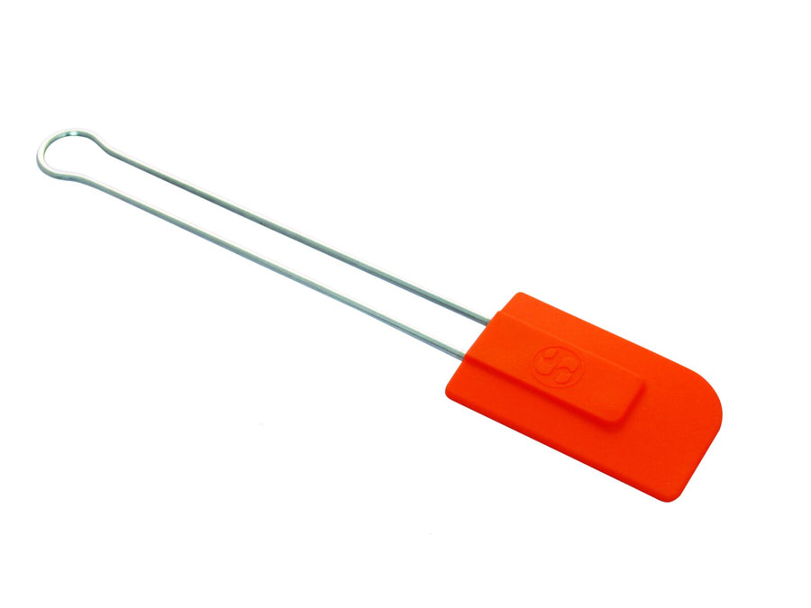 Schneider silicone bowl scraper, medium, orange, 285 mm long, with stainless steel handle