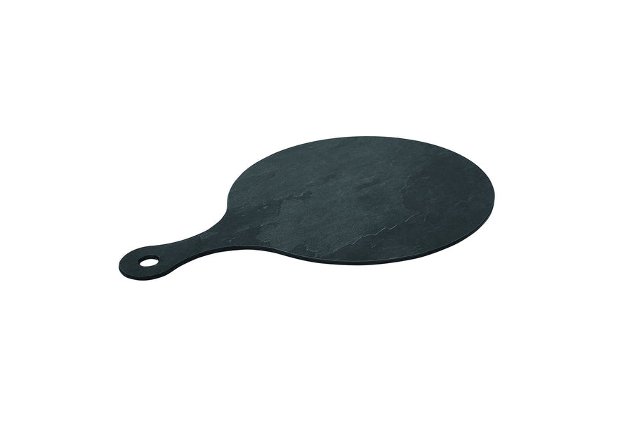 Schneider "Slate" display tray, round with handle, 320 x 465 x 6 mm