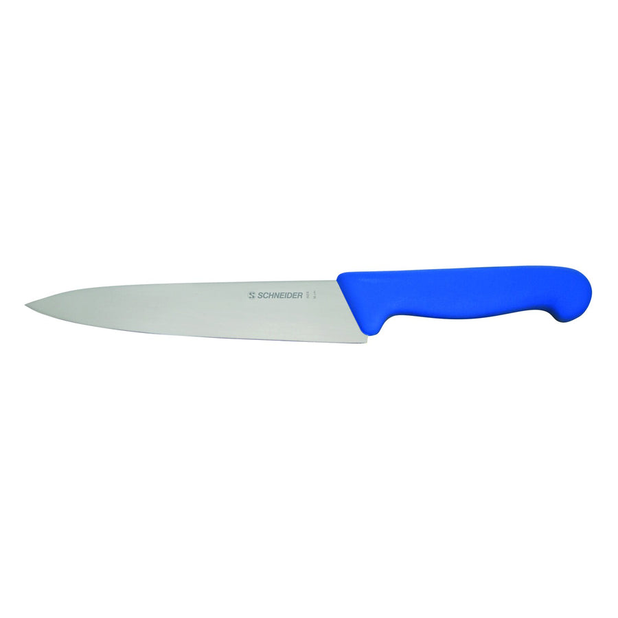Schneider Kochmesser - schmale Klinge, Größe: 18 cm - Griff blau