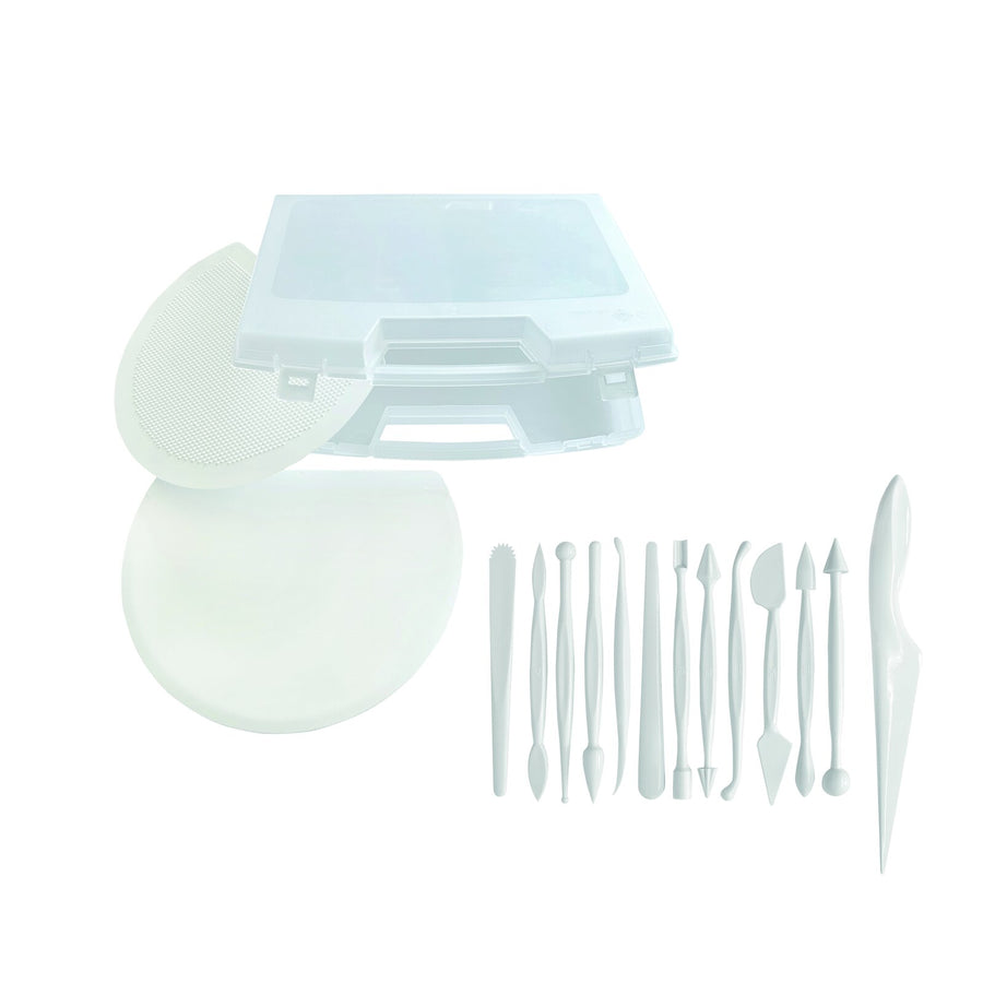 Schneider Marzipan-Modellierset, Komplett-Set, 15-tlg., weiß