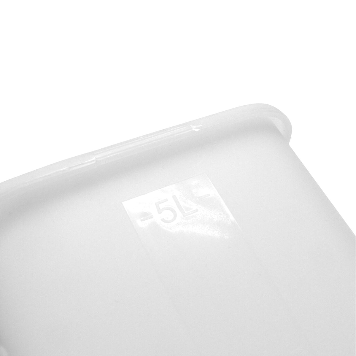 Schneider container 5.0 L, base only WITHOUT lid, natural PP, stackable