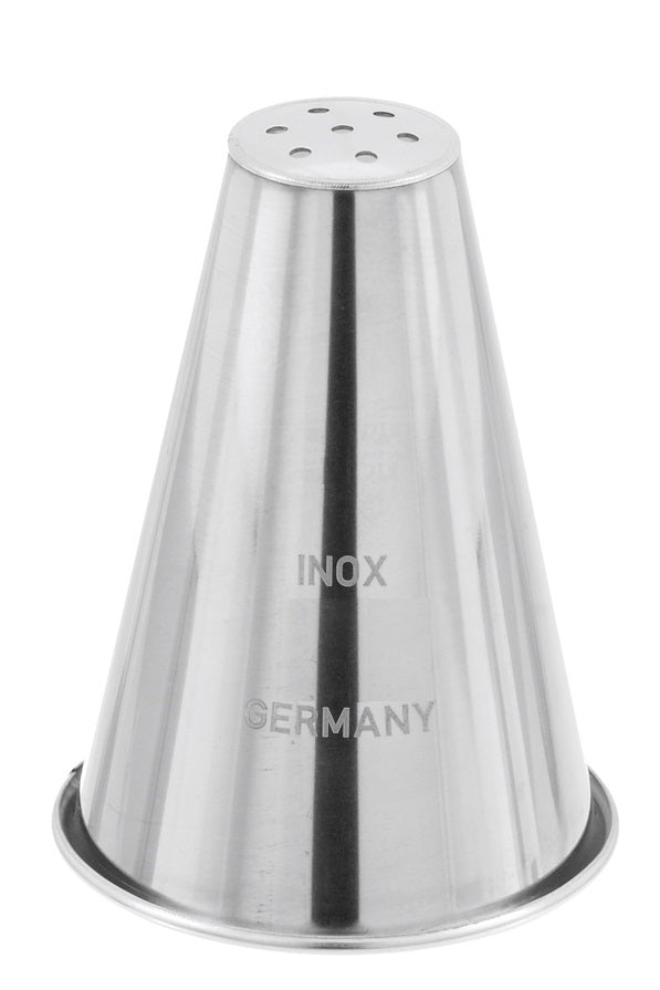 Vermicelle-Tülle Inox 5 cm – 5 Stück | Lauterjung Solingen