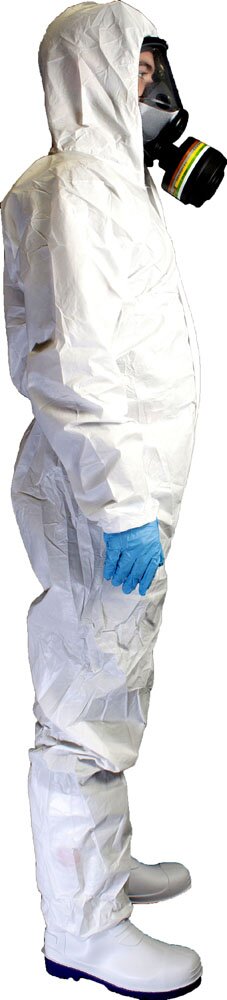 Chemsplash Eka 55 Einwegoverall Typ 5B/6B weiß, mikroporös – 10 Stück – Größe S–3XL