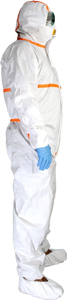 Chemsplash Pro+4 Chemikalienschutzanzug Typ 4B/5B/6B, verklebte Nähte – 10 Stück – Größe S–3XL