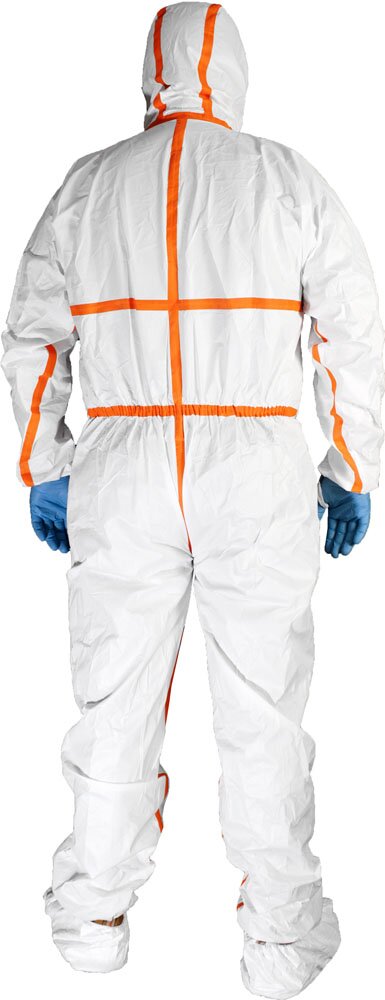 Chemsplash Pro+4 Chemikalienschutzanzug Typ 4B/5B/6B, verklebte Nähte – 10 Stück – Größe S–3XL
