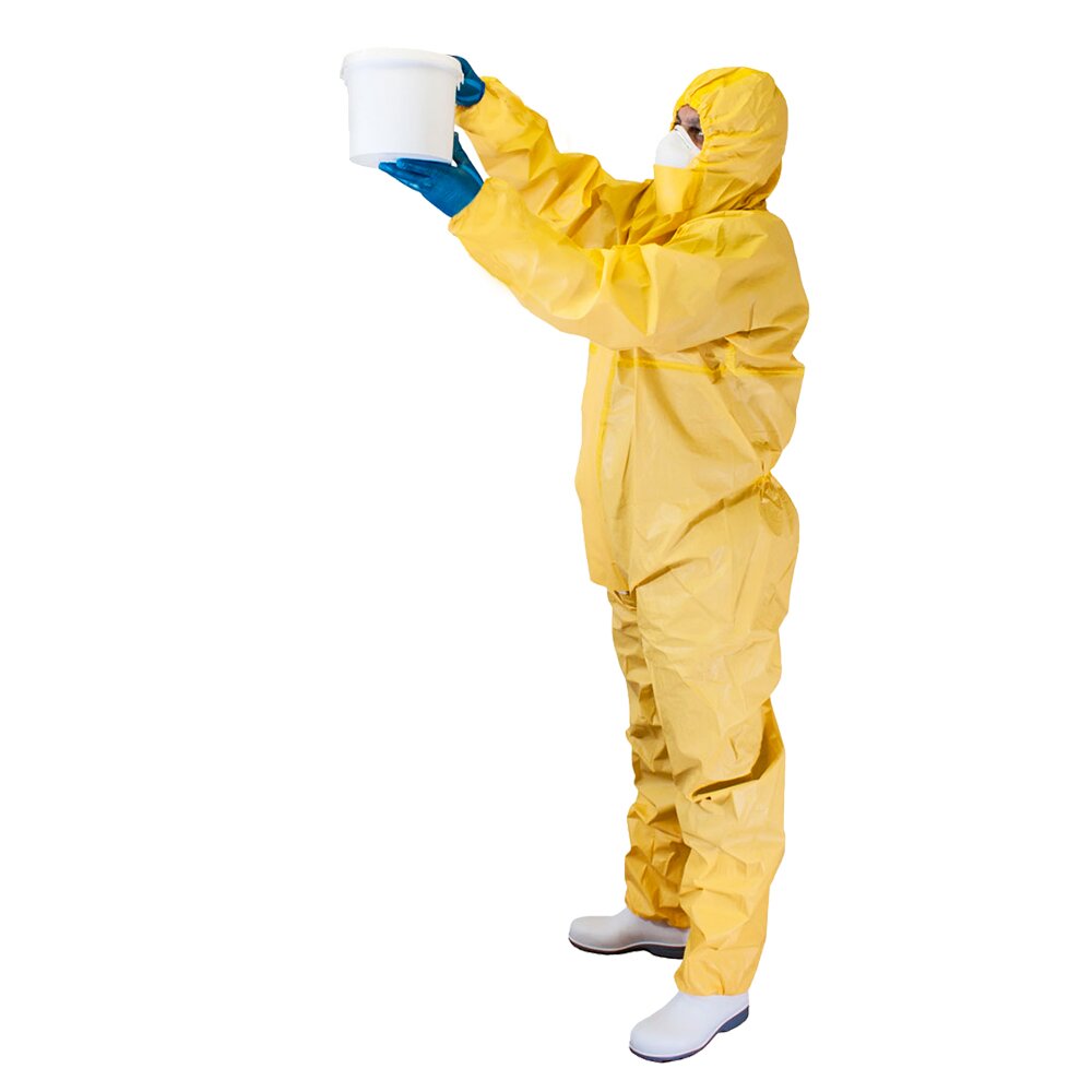 Chemsplash Jet Spray 88 Chemikalienschutzanzug Typ 3B/4B/5B/6B mit Füßlingen – 5 Stück – Größe S–3XL