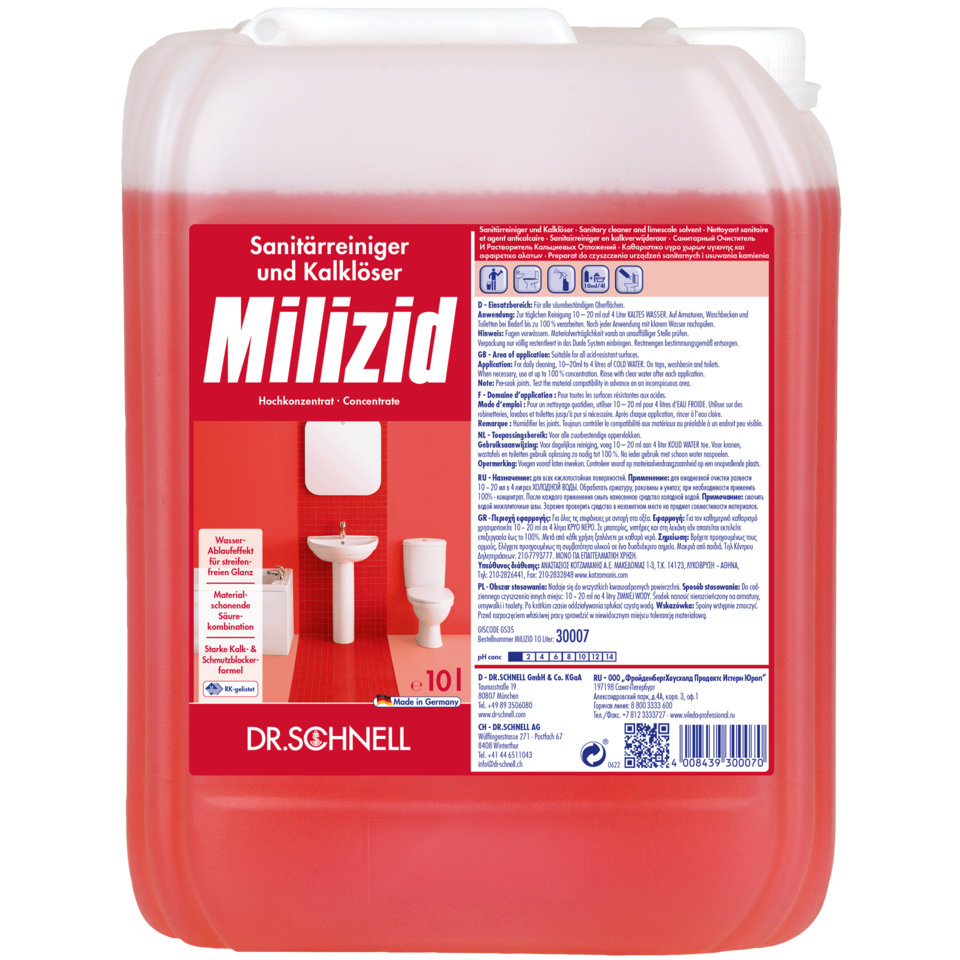 Dr. Schnell MILIZID Sanitärreiniger 10L