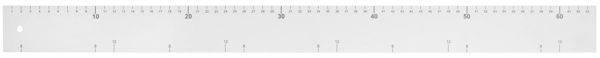 Backlineal Edelstahl 640 x 35 mm | Lauterjung Solingen
