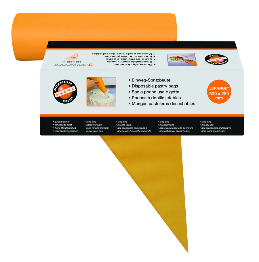 Schneider Einweg-Spritzbeutel, PE, 530 x 280 mm – 100 Stück