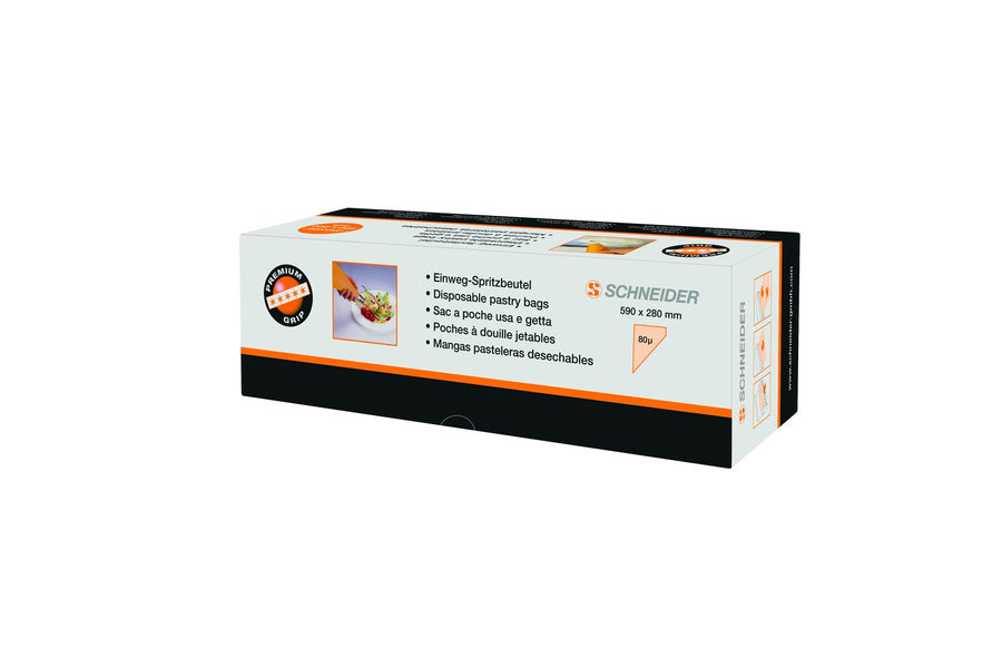 Schneider tek kullanımlık krema torbası, PE, 590 x 280 mm – 100 adet