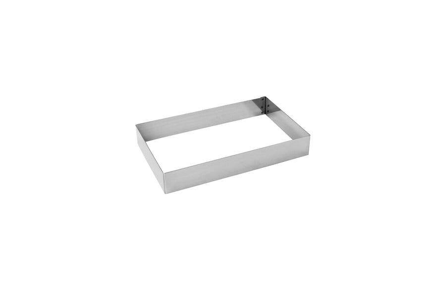 Schneider cake ring "rectangle", stainless steel, 160 x 260 x 50 mm