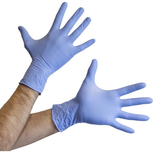 VATER CHEMSPLASH Multi-Task Nitril-Einweghandschuhe, puderfrei, medizinische Qualität, blau, Größe 09/L #1