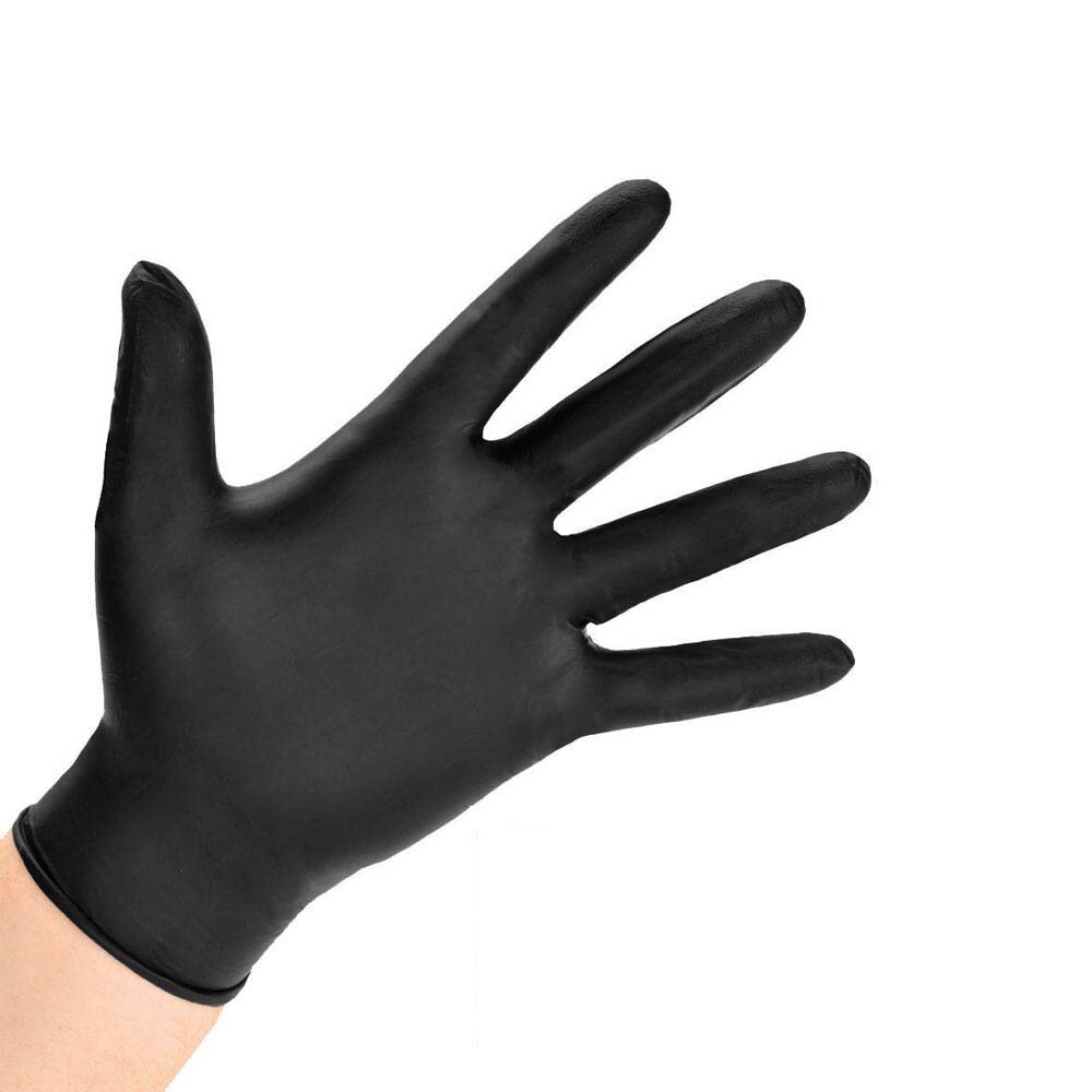 Chemsplash Nitril-Einweghandschuhe schwarz, puderfrei, medizinische Qualität – 200 Stück – Größe S–XL